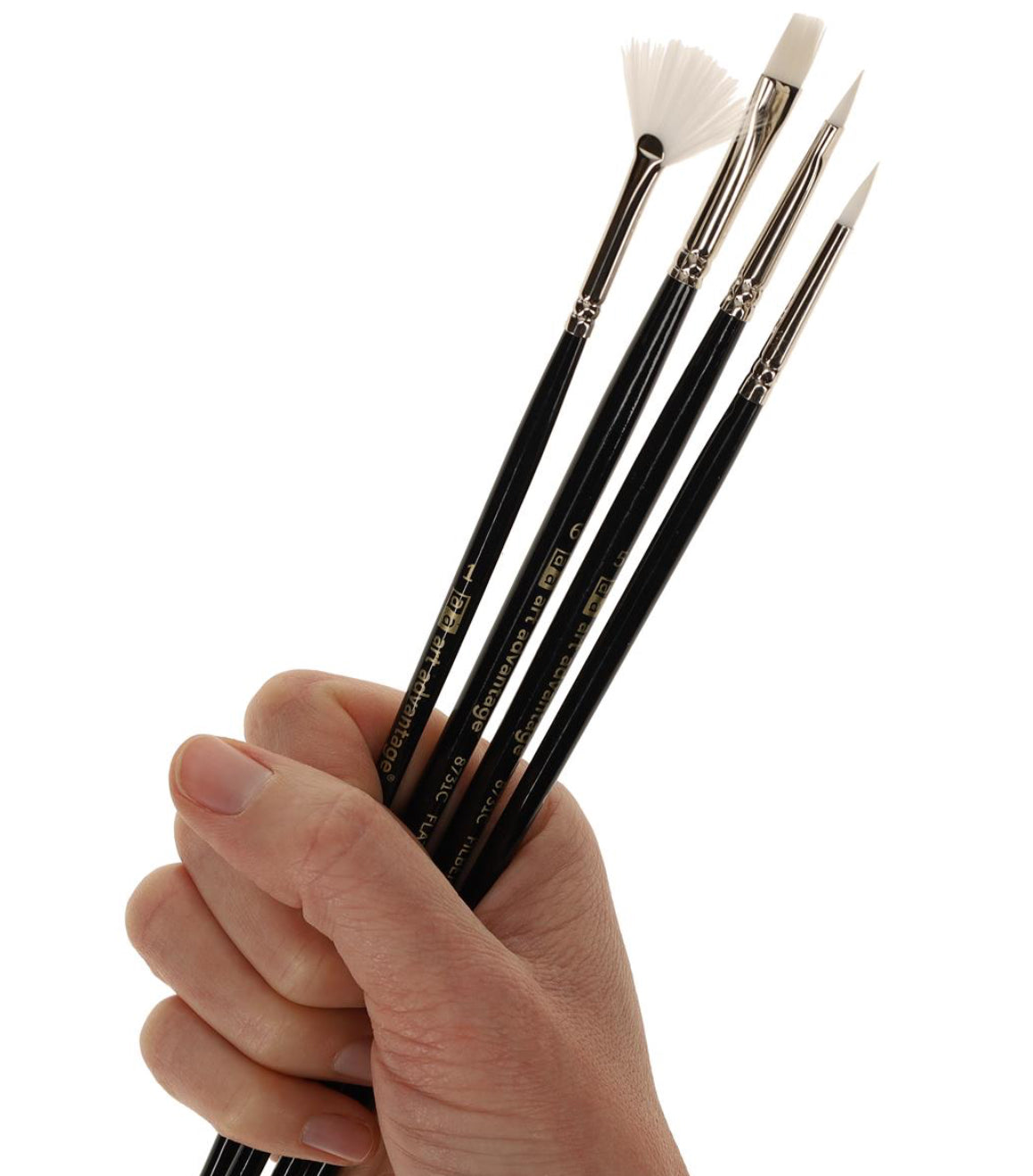 Art Advantage Artist Brush Value Pack | White Nylon