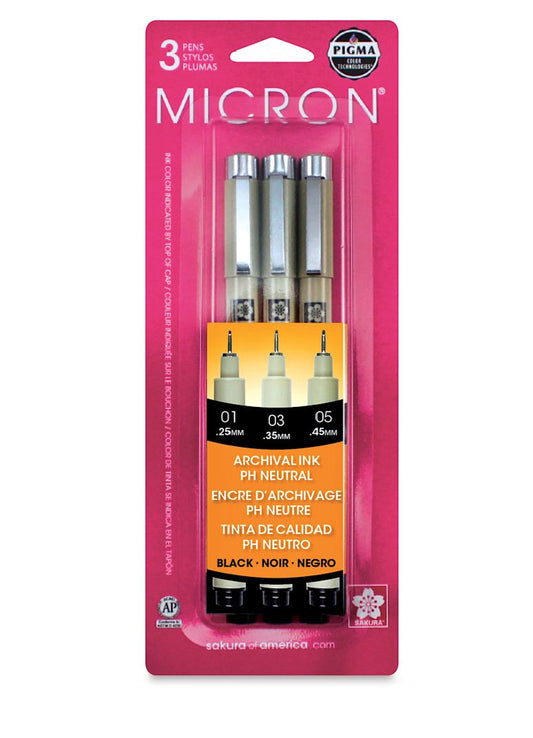 Sakura Micron Set of 3 (01, 03, 05)