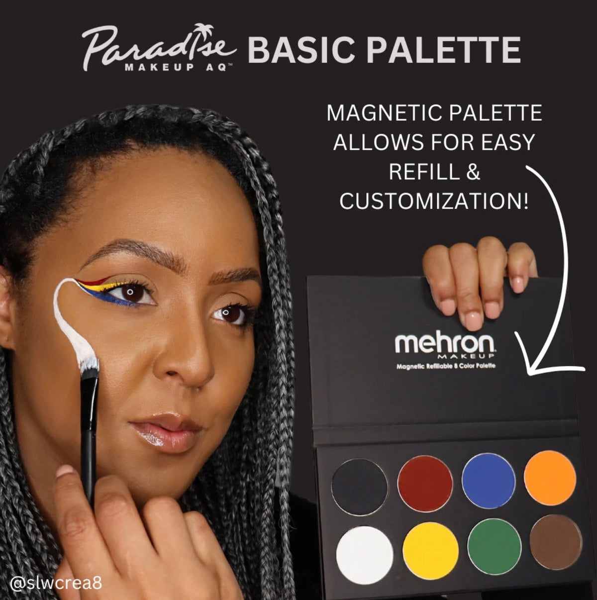 Mehron - Paradise Makeup AQ: 8 Color Palette Basic