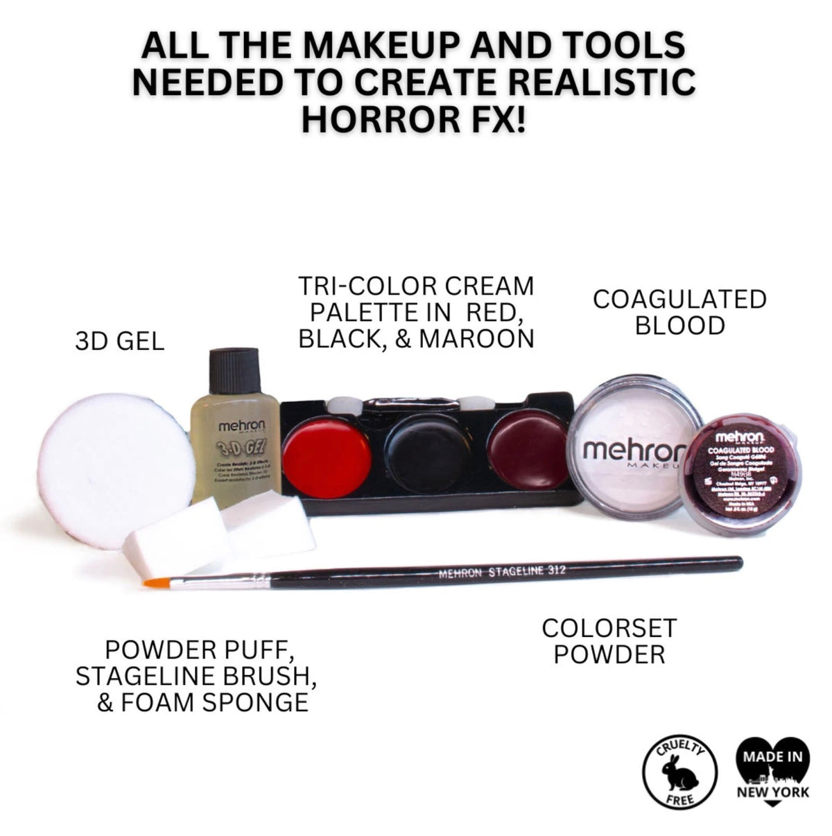 Mehron - Horror FX Professional Makeup Kit