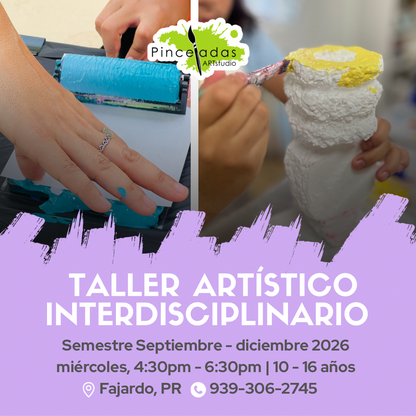 MATRÍCULA TALLER ARTÍSTICO INTERDISCIPLINARIO | SEPTIEMBRE - DICIEMBRE 2026