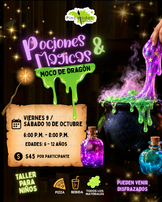 Pociones Mágicas y Moco de Dragón | 6 a 12 años