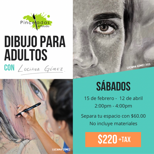 Dibujo para adultos | sábados 2:00 pm - 4:00 pm | Cursos Cortos 2025