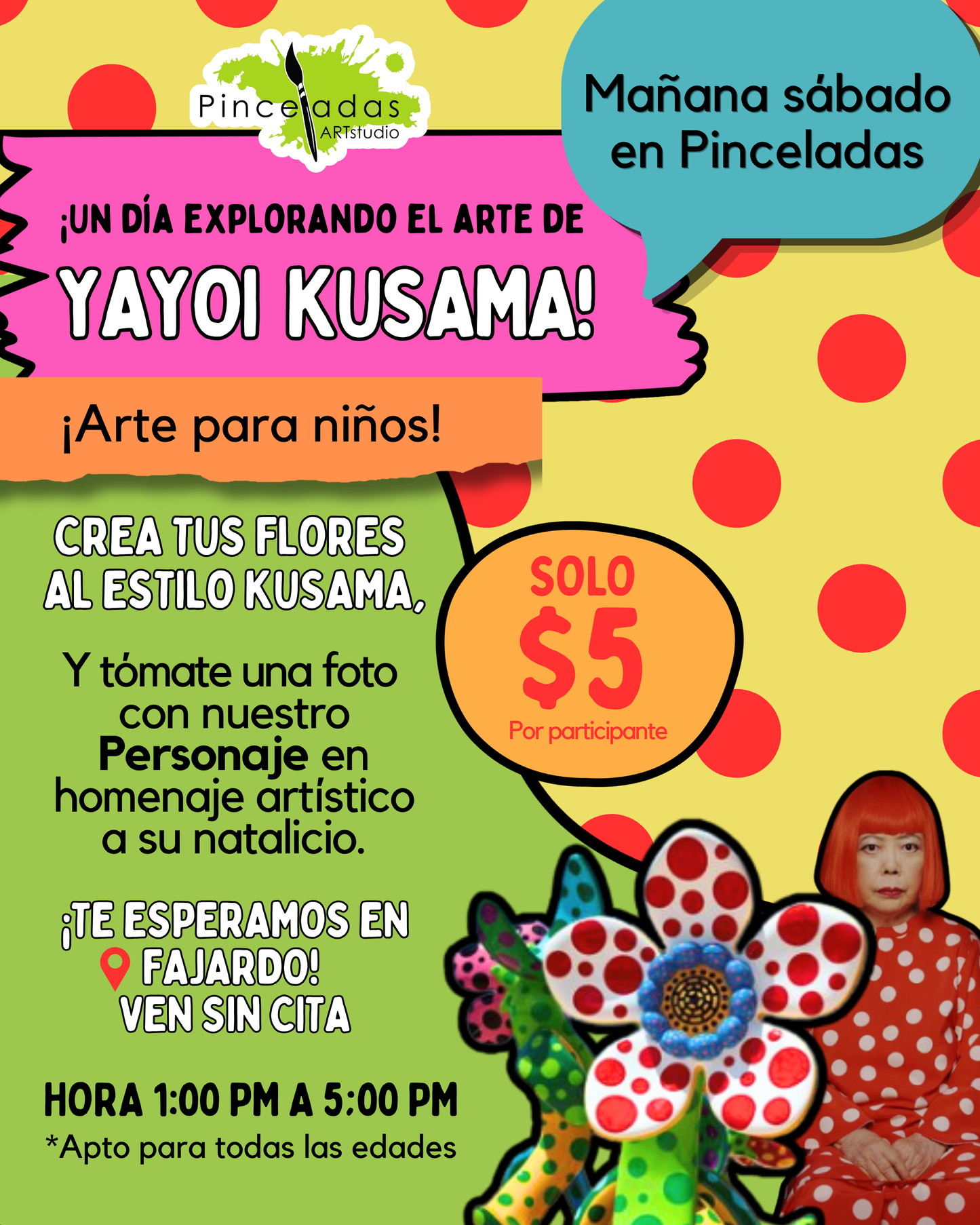 ¡Un día explorando el arte de Yayoi Kusama! Homenaje en su natalicio
