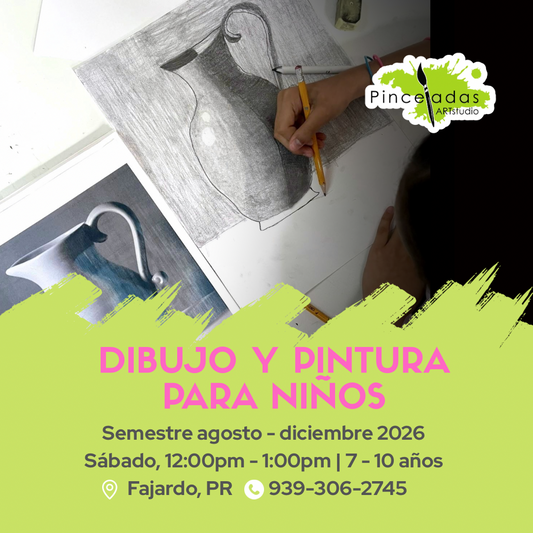 MATRÍCULA DIBUJO Y PINTURA PARA NIÑOS  | AGOSTO - DICIEMBRE 2026
