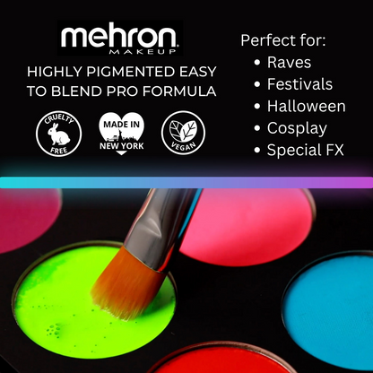 Mehron - Paradise Makeup AQ: 8 Color Palette Neon