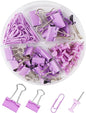 Lilac Office Supplies Set (Total 72 pcs)