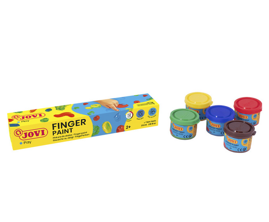 Jovi FINGER PAINT Estuche 5 botes 35 ml pintura de dedos colores surtidos