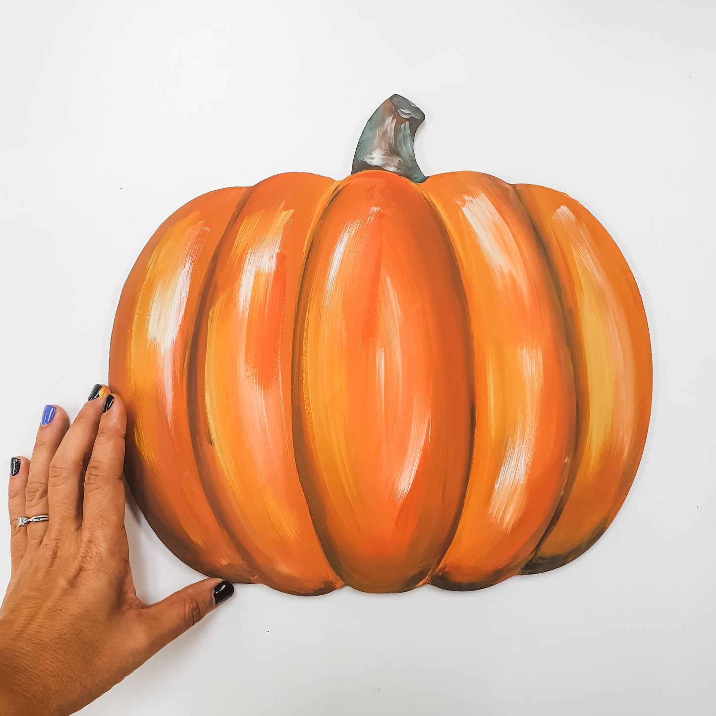 Letrero Calabaza en madera