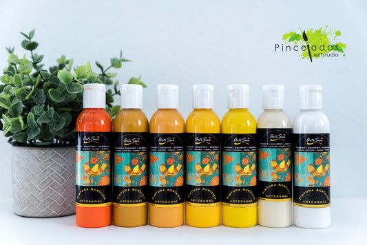 ArtiSur Pintura Acrílica Colores Amarillos 120 ml