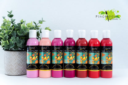 ArtiSur Pintura Acrílica Colores Rojos 120 ml