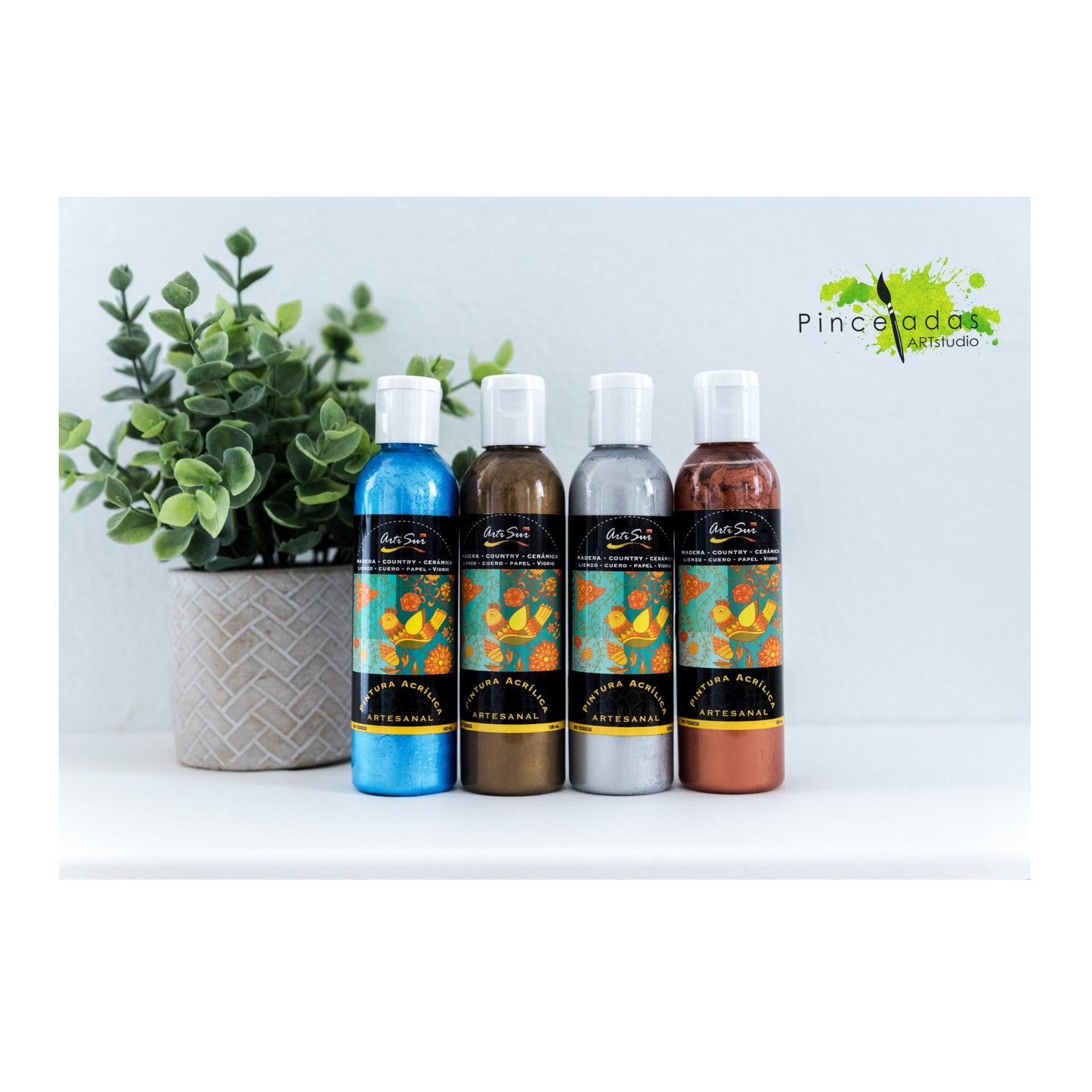 ArtiSur Artesanal Metálicos & Perlados 120 ml