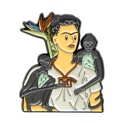 Pin Self Portrait with Monkeys - Art History Collection