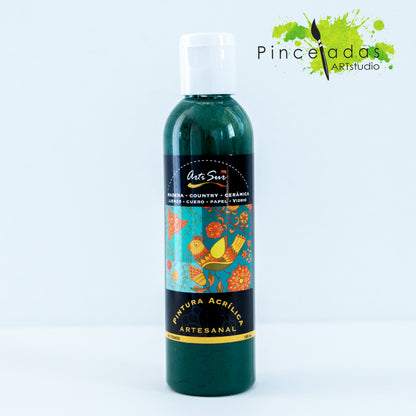 ArtiSur Pintura Acrílica Colores Verdes 120 ml