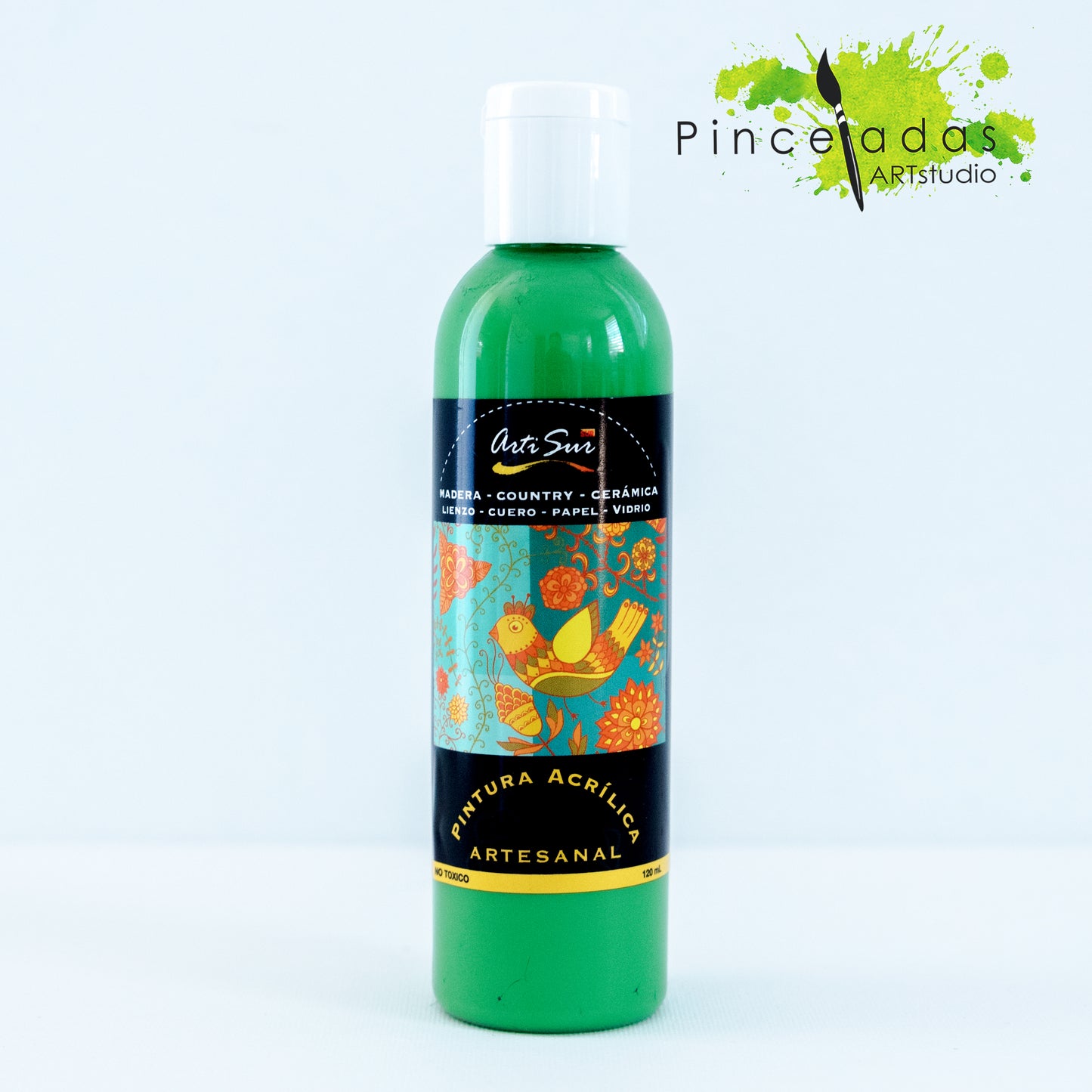 ArtiSur Pintura Acrílica Colores Verdes 120 ml