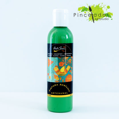 ArtiSur Pintura Acrílica Colores Verdes 120 ml