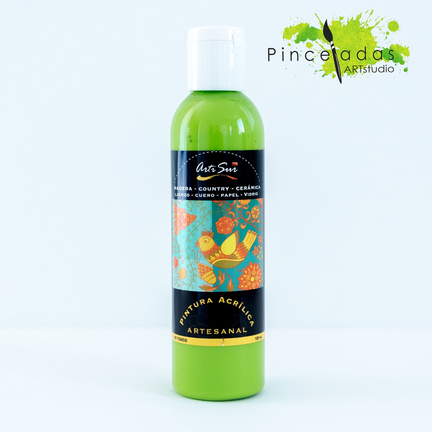 ArtiSur Pintura Acrílica Colores Verdes 120 ml