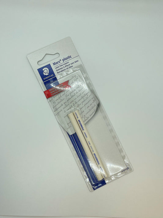 Staedtler White Plastic Stick Eraser Refills Pack/2