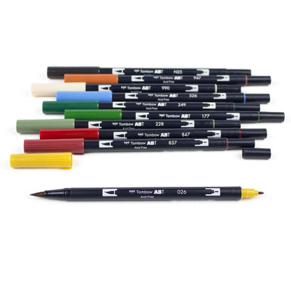 Tombow Dual Brush Pen Holiday 10 pk
