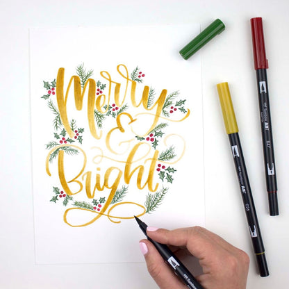 Tombow Dual Brush Pen Holiday 10 pk