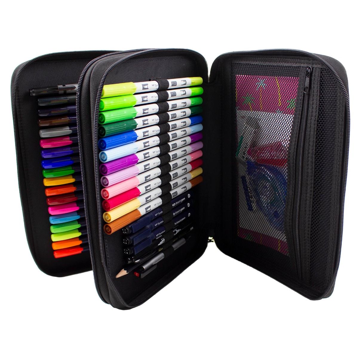 Tombow Zipper Marker Case - Oyster